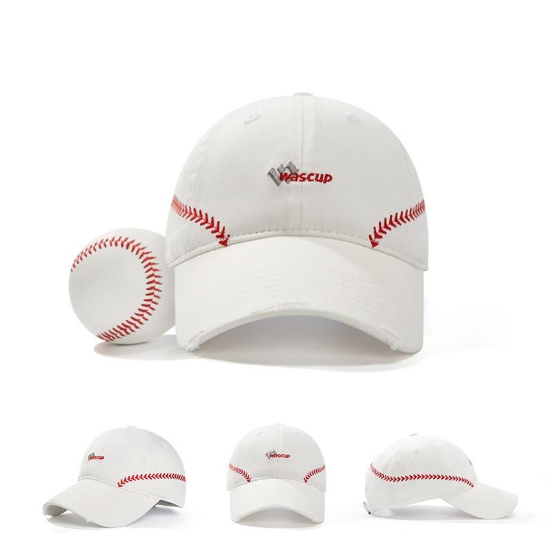 Vintage Plaid Stripe Embroidery Puppy Baseball Cap Female Soft Top Deepens Big Head Circumference Hip Hop Cap Male Tide