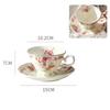 Ceramic Coffee Cup And Saucer Set Mug 180ml Portable Holiday Gift