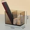 Makeup Brush Storage Box Makeup Brush Holder Organizer Clear Cosmetic Brushes Container Storage 1/2/3 Slots For Vanity