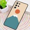 Cat Mount Fuji Japan Wave Landscape Soft Phone Case for Samsung Galaxy Note 10 Pro S26 Ultra S23 S24 FE S25 S21 S22 PLUS Cover