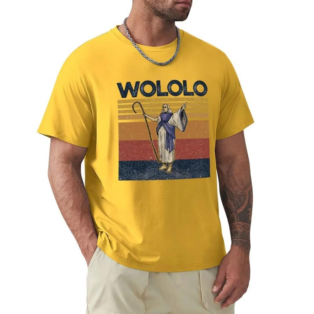 Najlepsze Wololo Koszulki Vintage Age of Empires II Koszulki z Grafiką Kreskówkową Fajna Odzież z Krótkim Rękawem Koszulki Streetwear Koszulki Topy