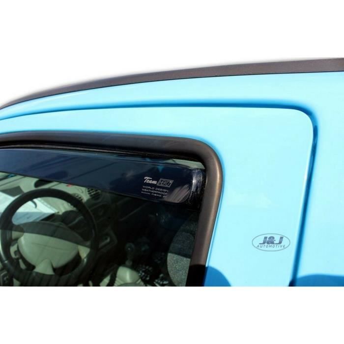 Déflecteurs d'air - J&amp;J AUTOMOTIVE - Heko - Fumé - Renault Twingo 2000-2007 - Installation facile