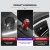 VW GTI GOLF 2026 Hot For VW VOLKSWAGEN 4pcs Car Wheel Tire Valve Tyre Caps Universal Auto Accessories For Volkswagen VW Scirocco