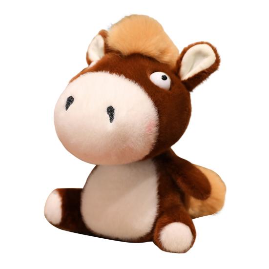 

2026 год Лошади Плюшевая кукла Мягкая Реалистичная Кукла Пони Украшение для дома Сувенир Подарок для Новорожденных Друзей Детей кофейный