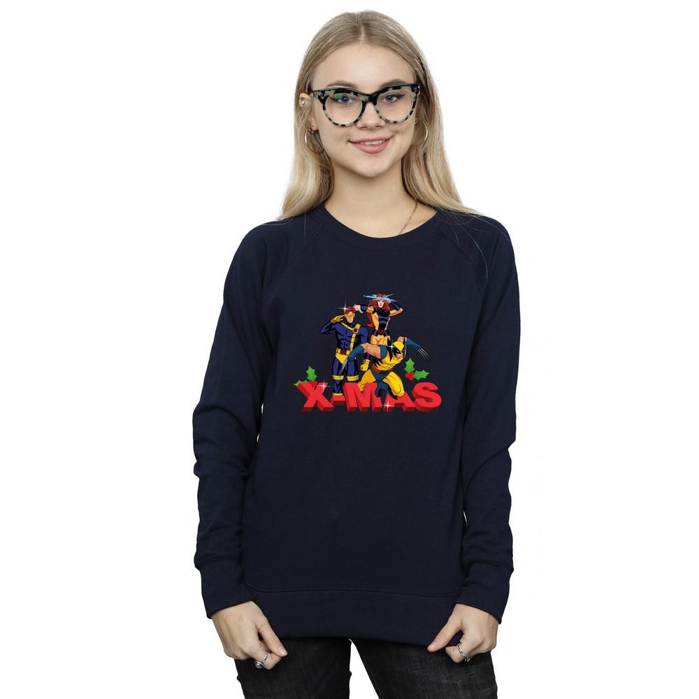 X-Men Womens/Ladies Christmas Sweatshirt