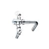 High Quality Eco-Friendly Water Saving Automatic Toilet Flush Valve Brass Pedal Type Wall-Mounted Hotel Use Professionally