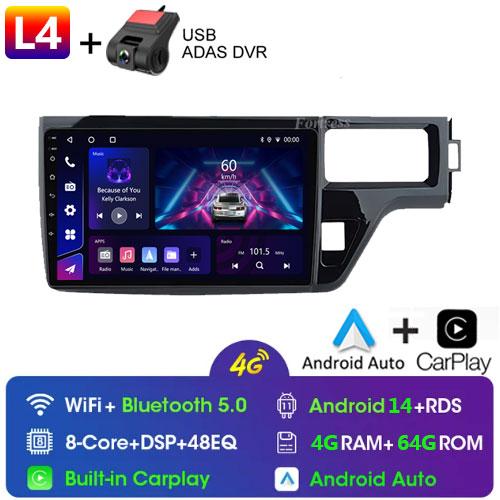 For Honda Stepwgn 5 2015 - 2021Right Hand Driver Car Radio Stereo Multimedia Player 5G GPS Navigation High-performance CPU 2din