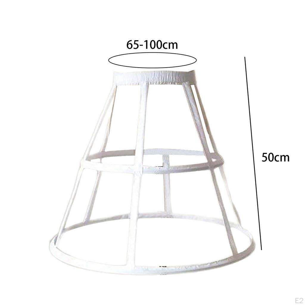 Cage Hoop Skirt Petticoat Elastic Waistband Crinoline Pannier for Prom