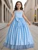 Teenage Mesh Princess Dresses Bat Mitzvah Girls Dresses Women High School Students Long Parent-Child Dresses Women