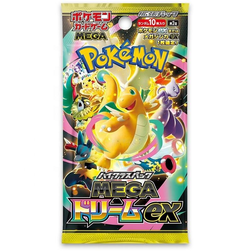 Sealed Case Evolution Dream EX Card Blind Box Japanese Mega Dream M2A TCG Card Game Paper Carrom Board жёлтый