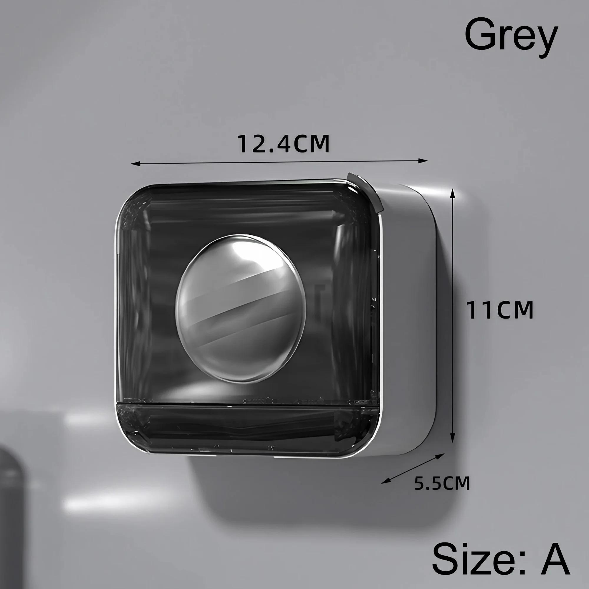 

1шт роскошная мыльница настенная мыльница с крышкой подходит для ванной комнаты и туалета без сверления дренажный дизайн