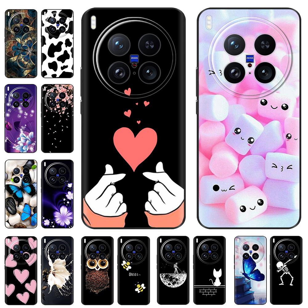 For Vivo X200 Ultra Case Soft TPU Cute Cartoon Painted Back Shell Cover For Vivo X200 Pro Mini Phone Cases for Vivo X200 Pro 5G