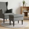 Footstool Dark Grey 55 x 35 x 41 cm Fabric