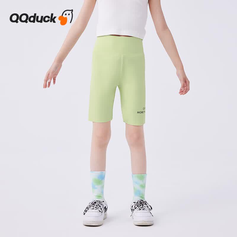 QQ DUCK Girls High-Waist Cycling Shorts 120