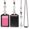 Silicone Retractable Bded Lanyard with Transparent ID Holder Multi Purpose Badge Holder for Students   Worker
