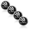 4 stuks 56 mm Legering Auto Wiel Midden Decal Naaf Sticker Voor Skoda Octavia MK2 MK3 2 3 A7 Fabia Karoq Kodiaq Superb Rapid Kamiq