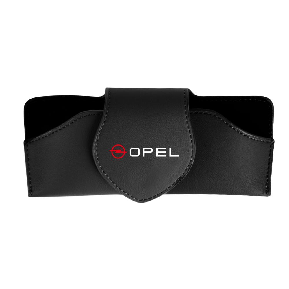 Car Glasses Clip Sun Visor Sunglasses Leather Storage Case Accessories For Opel Mokka Corsa Meriva Zafira J H G Car Wheel Hubcap