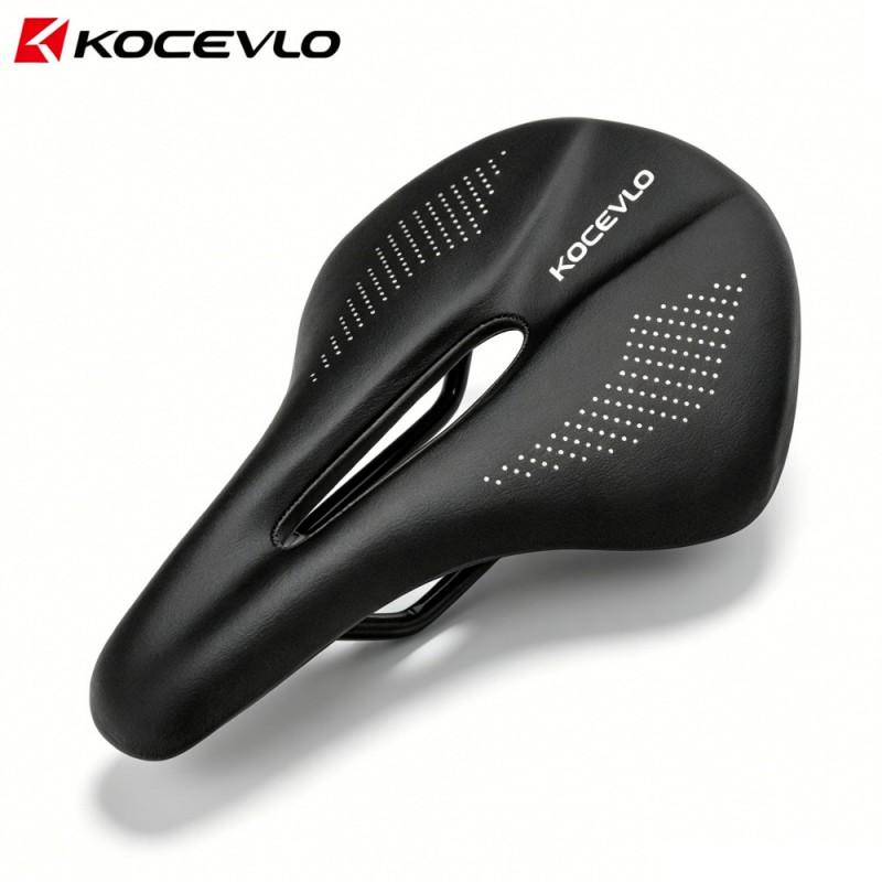 KOCEVLO Hollow Breathable Bike Saddle Road Mountain Bikes Waterproof Shock Absorbing Seat