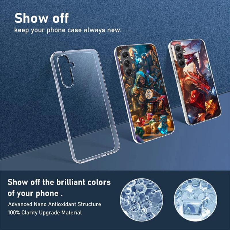 Game D-Dungeons D-Dragons D-DND Phone Case for Samsung A17 A37 A57 A07 A16 A26 A36 A56 A06 A02S A12 A22 A32 A52S A04S A14 A24 A3