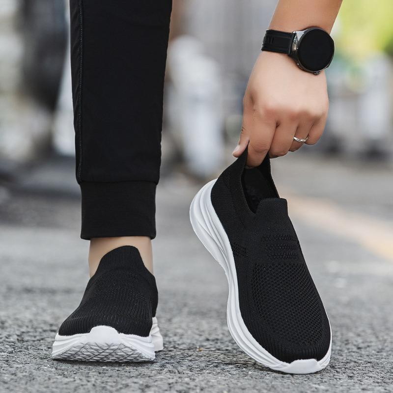 New breathable casual one-pedal men's shoes EVA light and comfortable soft-soled wear-resistant dad shoes flat-soled driving shoes men