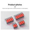 A25F-CMK63 Lever Wire Quick Connectors Clamp Electrical Cable Home Assortment Terminal Block 0.08-4Mm 32A 1 In 3 Out