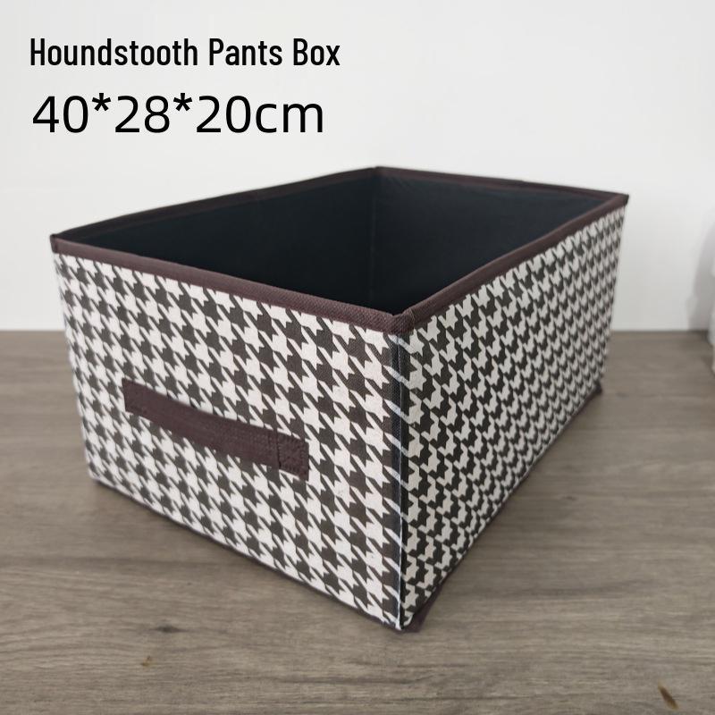 Houndstooth Foldable Drawer Organizer for Wardrobe