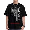 Norse Myth Raven Hugin Munin Viking Valhalla Rune Ship Short Sleeve Tee 100% Cotton T-Shirt