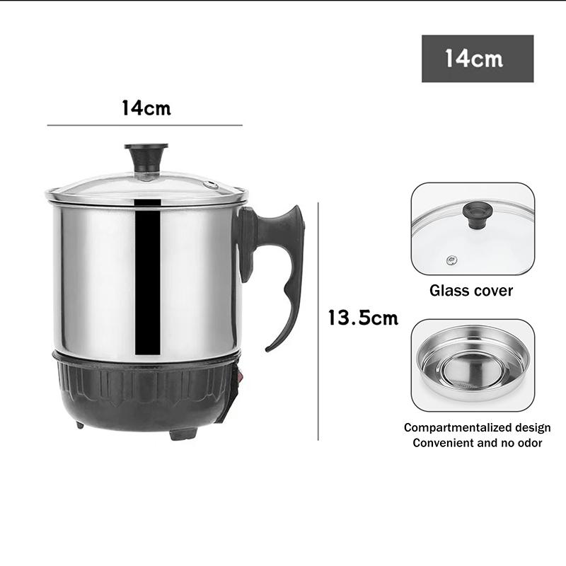 Cană Electrică de Încălzire Mini Anti-Fierbere Uscată 11/12/13/14Cm Fierbător Electric Portabil de Călătorie Fierbător de Casă Fierbător Electric
