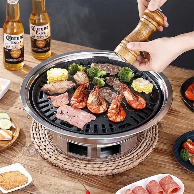 Yunka Portable Stainless Steel Charcoal BBQ Grill