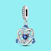 Pendant Charm Bead Copper Blue Infinite Love Pendants Fit Original Bracelet For Jewelry Making Valentine'S Day Gift