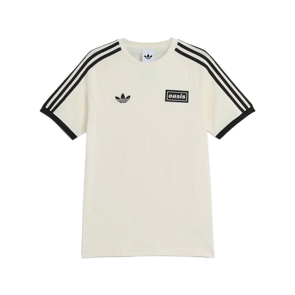 Adidas Originals X Oasis Collaboration 3-Stripes SS25 Slim Fit Comfortable Sports Short Sleeve T-Shirt Unisex Tops KT-3446