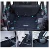 Topcustomer- 6Pcs Tie Down D-Ring Trunk & Cargo Net Cover Compatible Black Organizer Set Ring Pull for Jeep Wrangler TJ/YJ/JK/JL