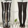 Women Horror Skeleton Bone Printed Tights Scary Terror Skull Halloween Themed Novelty Party Sexy Stockings Pantyhose