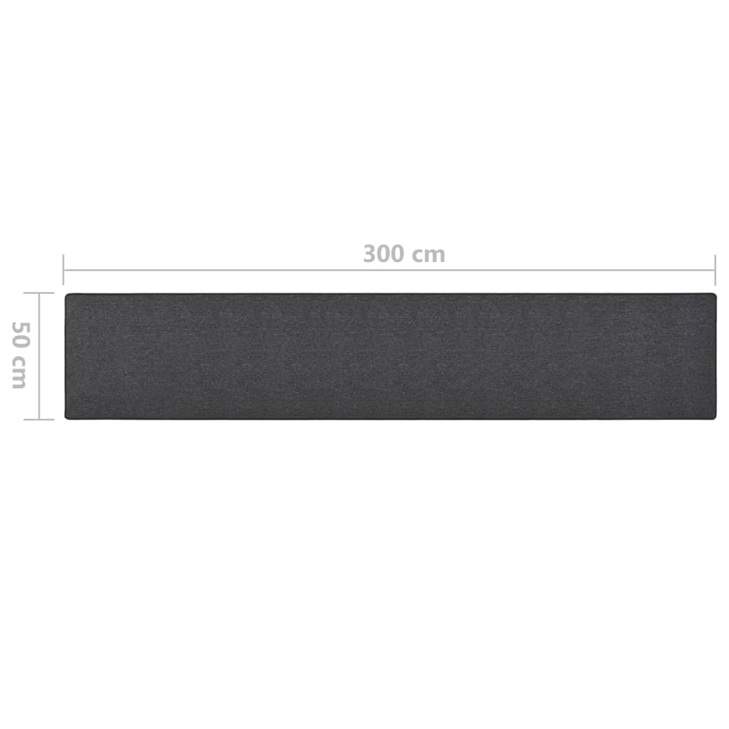 Vidaxl Dywanik, Antracytowy, 50 X 300 Cm