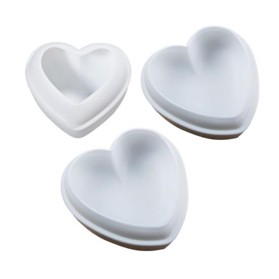 Heart Shaped Silicone Mold 3D Diamond Love Heart Shaped Mold for Jelly Chocolate Cake Handmade Soap Pudding Mold Candy Making