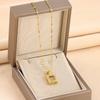 Douyin live stream beating heart smart perfume bottle titanium steel necklace women's stainless steel collarbone chain