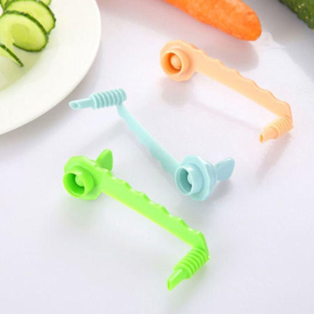 Manual Potato Spiral Slice Cutter Plastic Whirlwind Potato Spiral Cutter Spiral Screw Slicer  Fruit