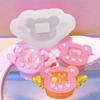 DIY Angel Bear Bowknot Ornament Quicksand Silicone Epoxy Mold DIY Keychain Pendant Jewelry Craft Mould for Birthday Gift