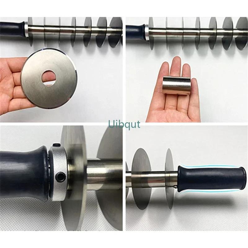 Dough stick cutter Multi wheel stainless steel roller knife Cutting knife Tool for frying fried dough sticks kitchen tools