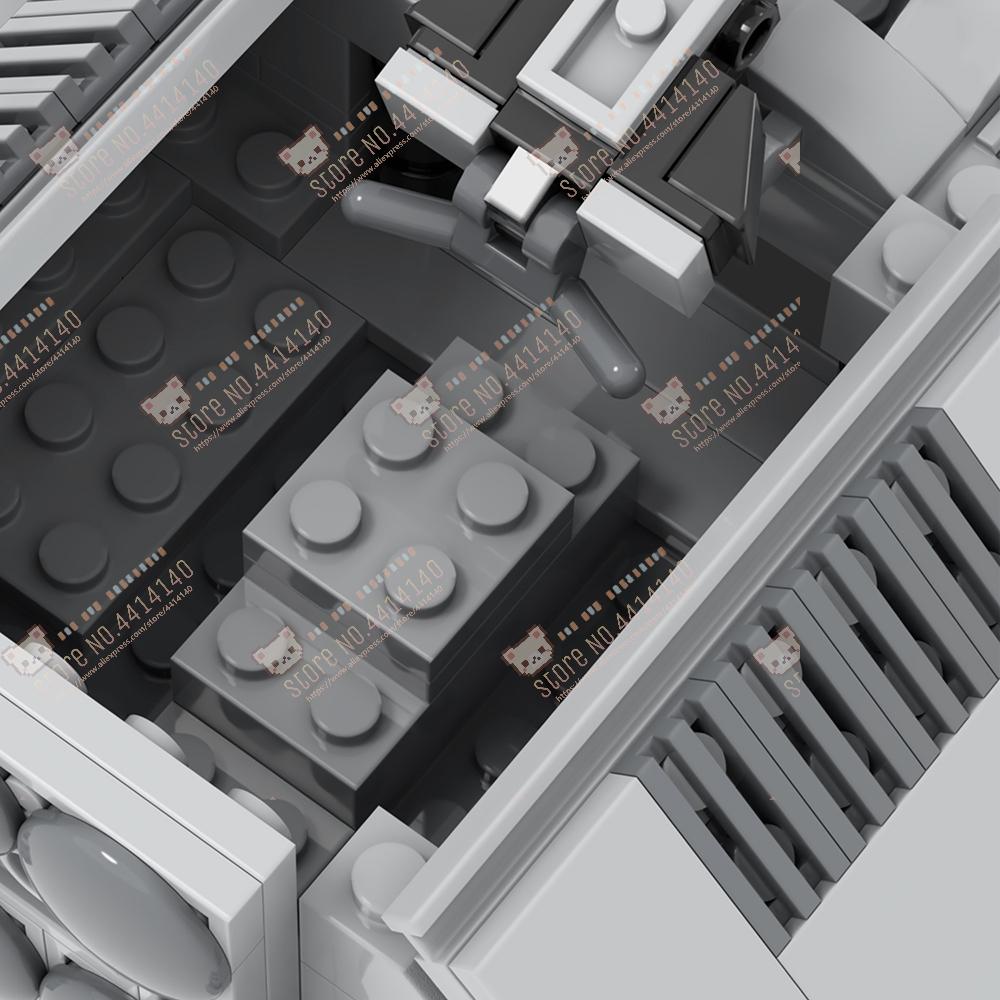 Interstellar Film Plovoucí Tank MOC Stavební Kostky DIY Imperiální Vojenské Obrněné Bojové Vozidlo Model Sestavit Hračky Pro Děti
