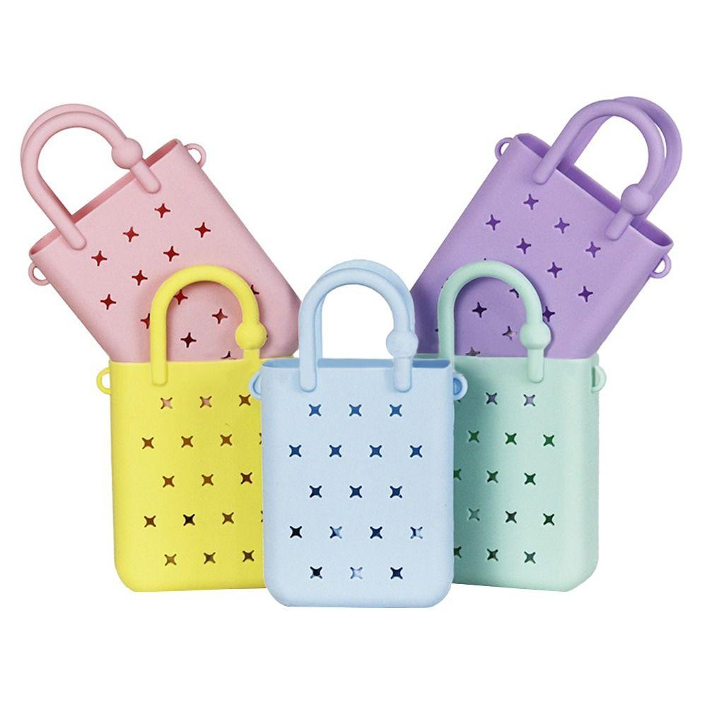 

Mini Handbag with Holes Cartoon Storage Bag New Shoulder Bag