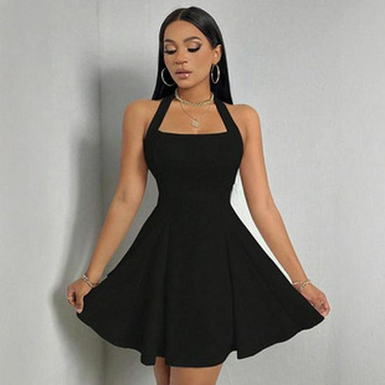 European-American Style 2025 Summer Women's Sexy Fashion Camisole & Irregular Pleated Long Dress Set