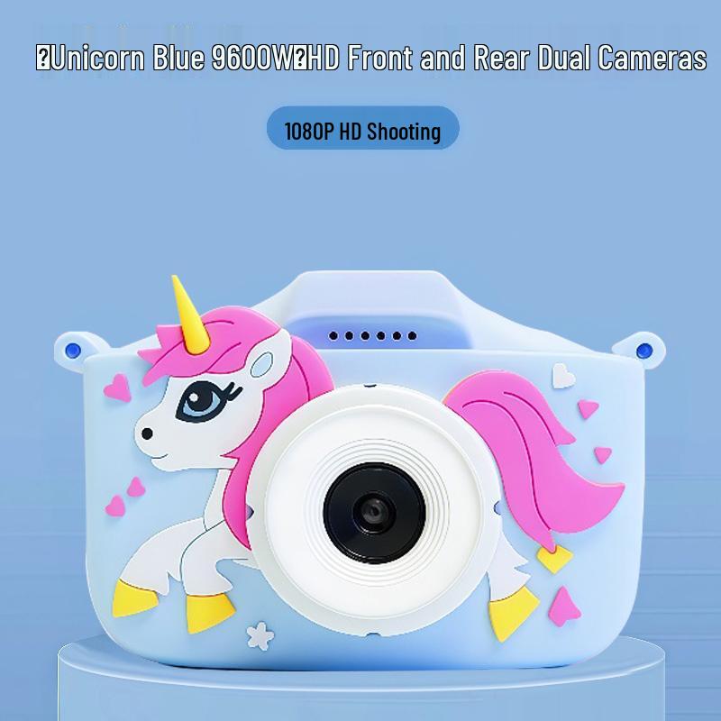 Ultra HD Children's Mini Cartoon Camera for Boys & Girls - Solid Color