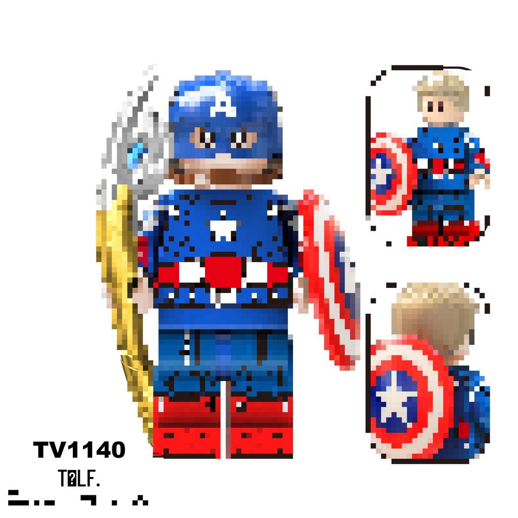 TV6216-6218 Superhero Series Captain Falcon Building Blocks Figure Toy