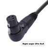Ongwan XLR Microphone Extension Cable Adapter, Right Angle XLR To Straight XLR Cable, PVC (1 Meter3.3 Feet)