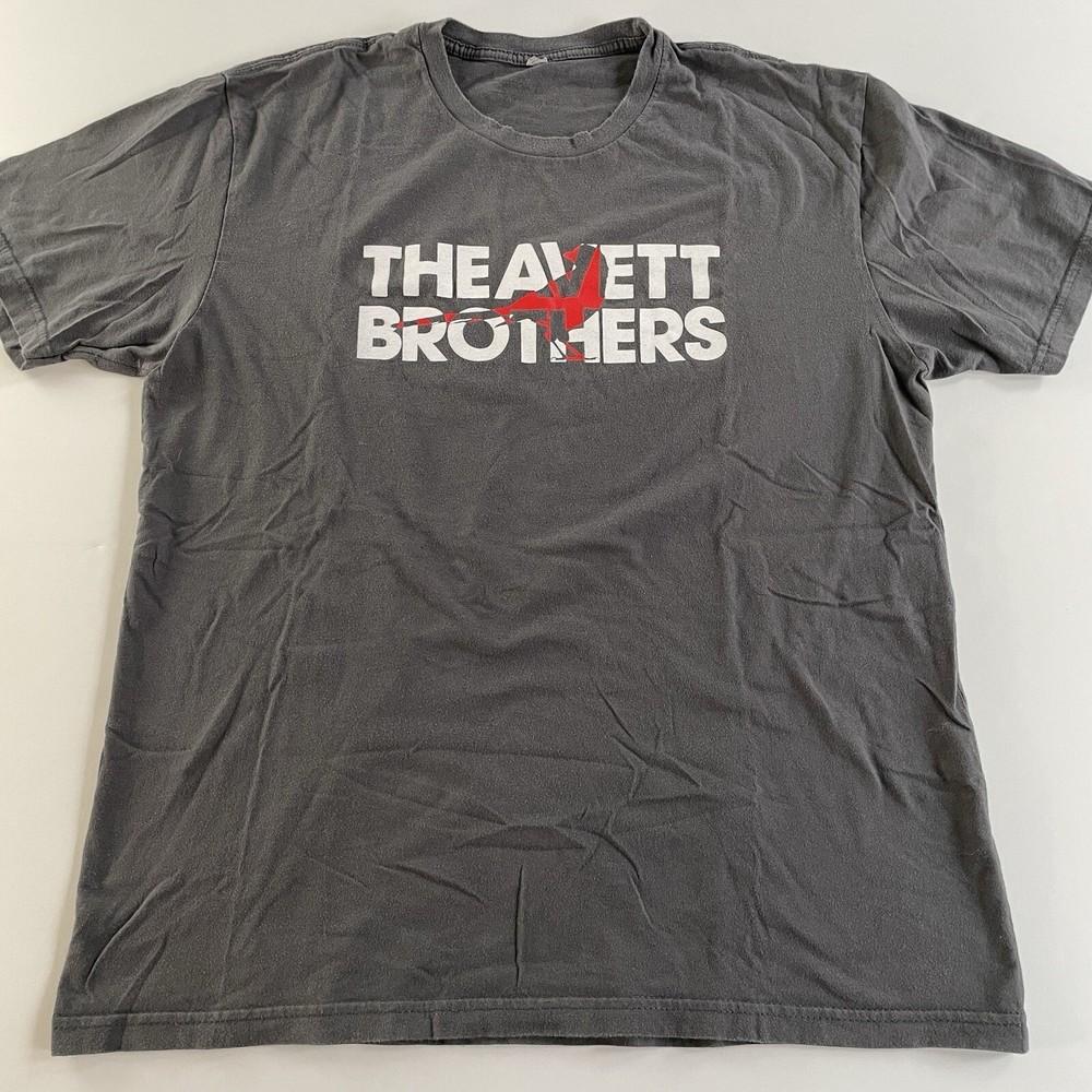 VTG The Avett Brothers Band Short Sleeve Black All Size Shirt OM845 Unisex T-Shirt XXL 1990₽