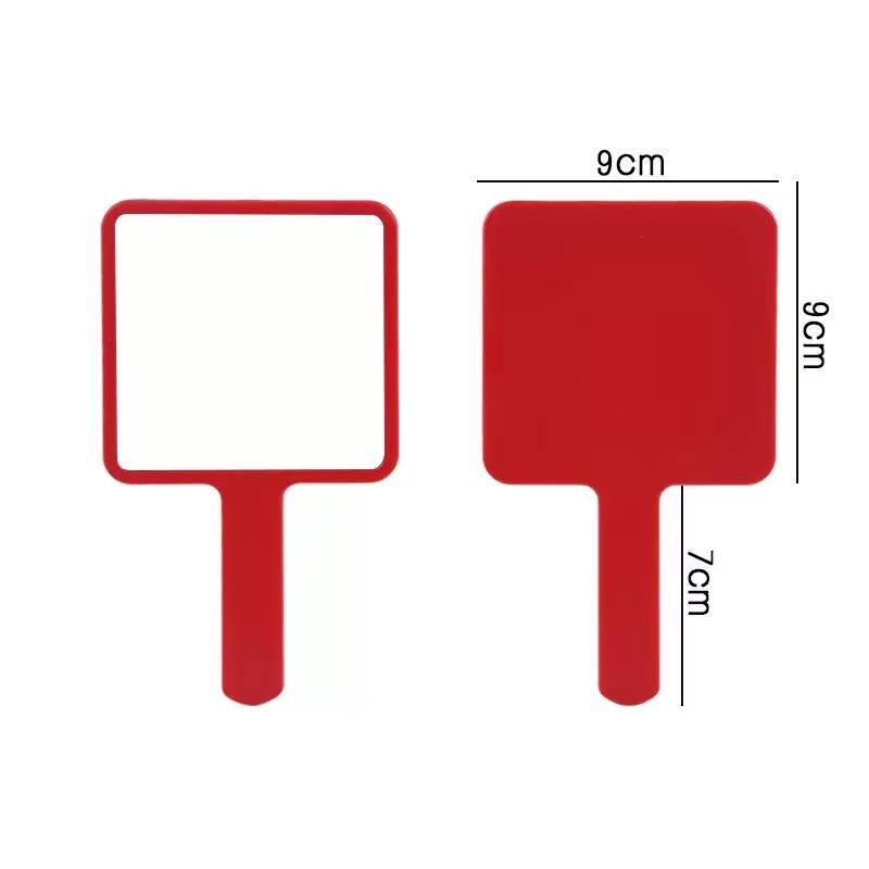 

Customizable Handheld Square Makeup Mirror - Personalized Pattern & Logo for Students 9*16*0.45 cm красный