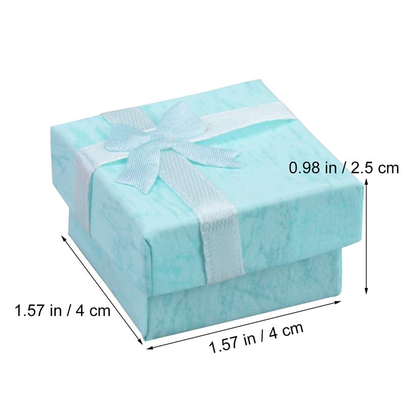 24 Stück Schmuckorganisatoren Aufbewahrung Geschenkboxen Für OhrRosa Paare Buch OhrGeschenk Aufbewahrungskoffer Vitrinen Armband Schleife