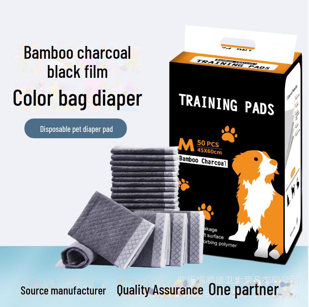Bamboo Charcoal Deodorizing Pet Urine Pads - Thick, Disposable, Super Absorbent