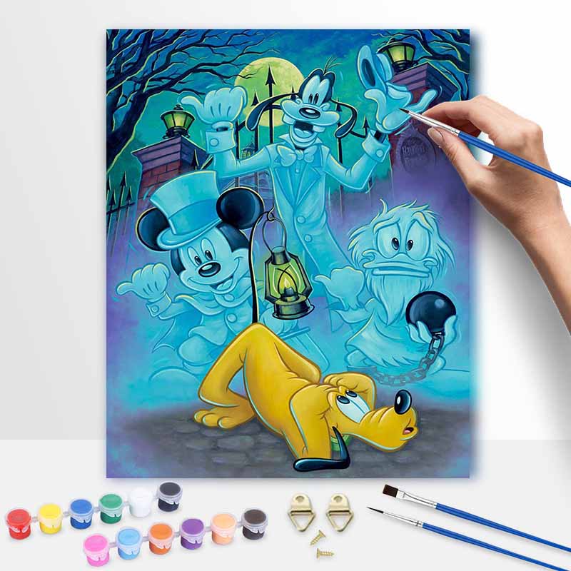 Disney Haunted Mansion Oil Painting Kit Canvas DIY Home Decor Gift 20x30cm